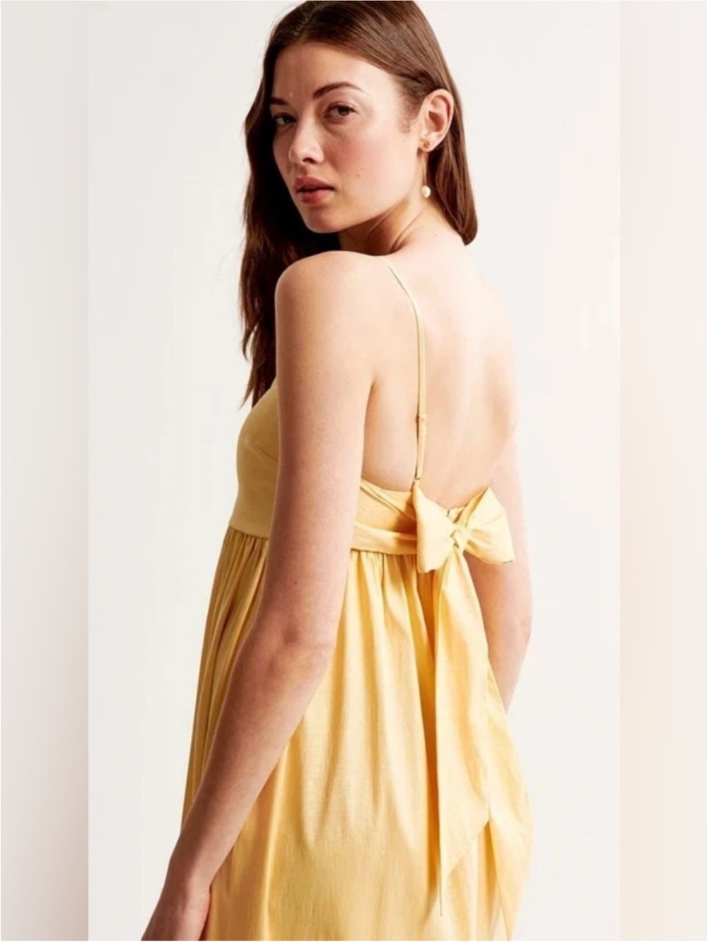 Abercrombie & Fitch Bow Back Taffeta Maxi Dress, Perfect Condition - Picture 5 of 7